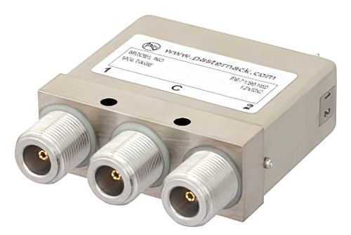 SPDT 電気機械式リレーラッチングスイッチ、DC 〜 12.4 GHz、160 W、12 V、セルフカットオフ、ダイオード、N