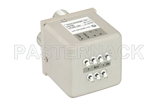 トランスファ電気機械式リレーラッチングスイッチ、DC 〜 12.4 GHz、160 W、28 V、インジケータ、TTL ロジック、セルフカットオフ、ダイオード、N