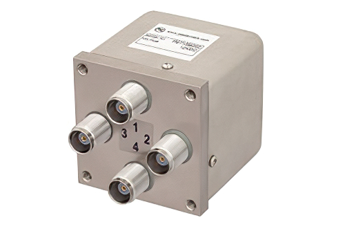 トランスファ電気機械式リレーフェールセーフスイッチ、DC 〜 12.4 GHz、50 W、12 V、TNC