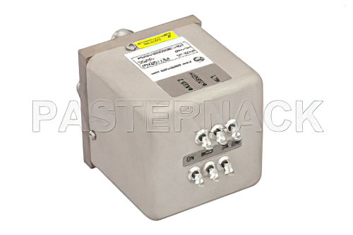 トランスファ電気機械式リレーフェールセーフスイッチ、DC 〜 12.4 GHz、50 W、12 V、インジケータ、TTL ロジック、ダイオード、TNC