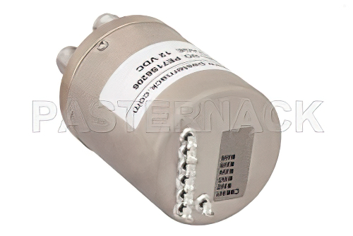 SP6T 電気機械式リレーノーマルオープンスイッチ、DC 〜 8 GHz、50 W、12 V、TNC