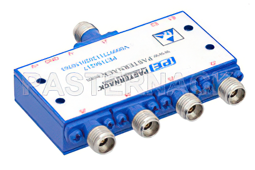 吸収型 SP4T、PIN ダイオードスイッチ、動作周波数 500 MHz 〜 40 GHz、最大 0.1 W (+20 dBm)、フィールド交換式、2.92mm