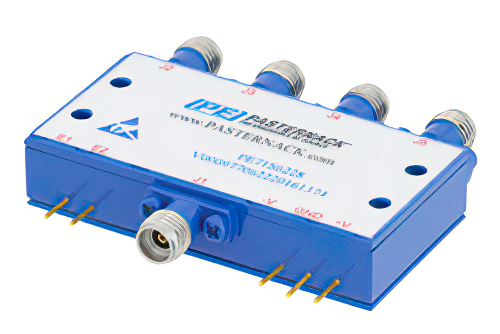 SP4T、PIN ダイオードスイッチ、動作周波数 500 MHz 〜 40 GHz、最大 0.1 W (+20 dBm)、フィールド交換式、2.92mm