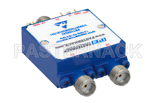 吸収型 SPDT、PIN ダイオードスイッチ、動作周波数 1 GHz 〜 18 GHz、最大 0.1 W (+20 dBm)、フィールド交換式、SMA