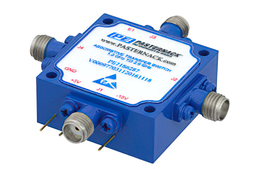 吸収型トランスファ、PIN ダイオードスイッチ、動作周波数 1 GHz 〜 2 GHz、最大 1 W (+30 dBm)、フィールド交換式、SMA