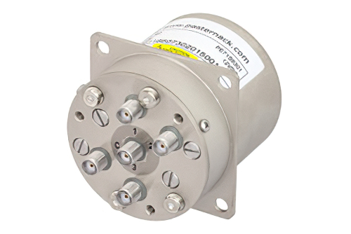 SP4T 電気機械式リレーノーマルオープンスイッチ、終端、DC 〜 22 GHz、20 W、12 V、SMA