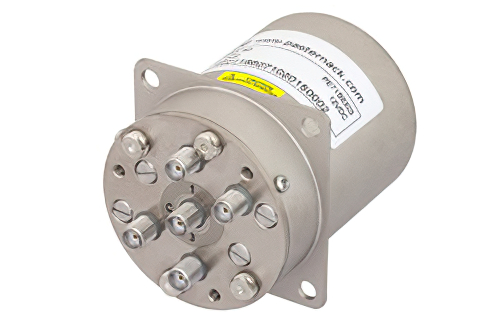 SP4T 電気機械式リレーノーマルオープンスイッチ、終端、DC 〜 22 GHz、20 W、12 V、インジケータ、TTL ロジック、ダイオード、SMA