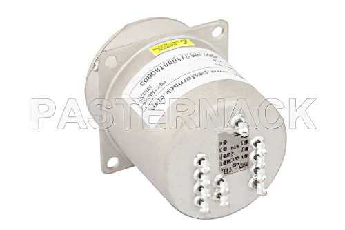 SP4T 電気機械式リレーノーマルオープンスイッチ、終端、DC 〜 22 GHz、20 W、28 V、インジケータ、TTL ロジック、ダイオード、SMA