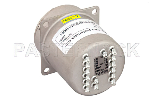 SP6T 電気機械式リレーノーマルオープンスイッチ、終端、DC 〜 22 GHz、20 W、28 V、インジケータ、TTL ロジック、ダイオード、SMA