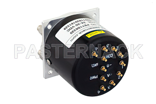 SP4T 電気機械式リレーラッチングスイッチ、終端、DC 〜 40 GHz、3 W、28 V、インジケータ、TTL ロジック、セルフカットオフ、ダイオード、2.92mm