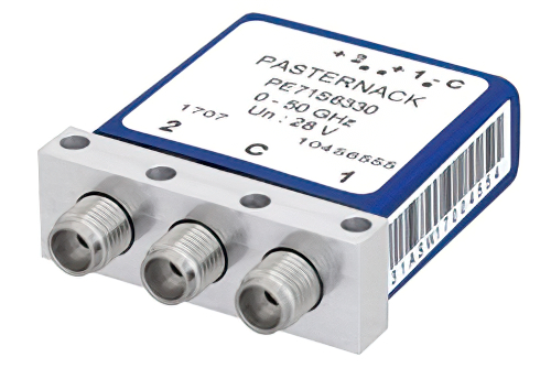 SPDT 電気機械式リレーラッチングスイッチ、DC 〜 50 GHz、最大 80 W、28 V、2.4mm