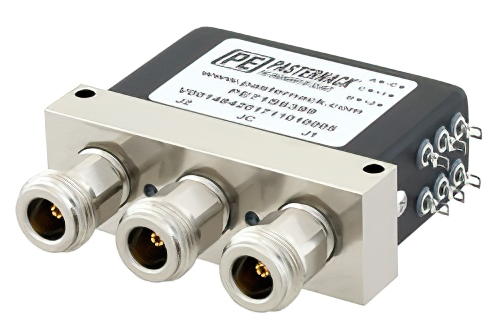 SPDT 電気機械式リレーラッチングスイッチ、DC 〜 12 GHz、最大 600 W、28 V、インジケータ、N