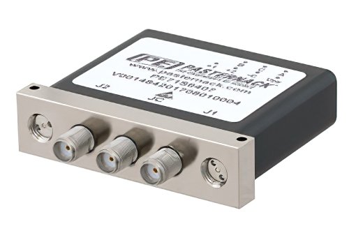 SPDT 電気機械式リレーラッチングスイッチ、終端、DC 〜 18 GHz、最大 90 W、28 V、インジケータ、TTL ロジック、SMA