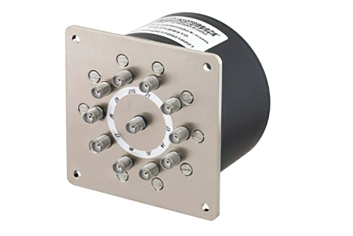 SP10T 電気機械式リレーノーマルオープンスイッチ、DC 〜 20 GHz、最大 90 W、28 V、SMA