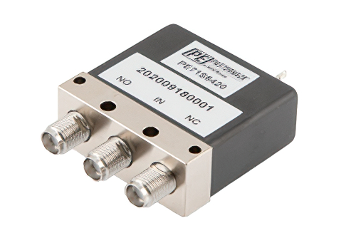 SPDT Electromechanical Relay Failsafe Switch, DC to 26.5 GHz, 90W, 12V, SMA