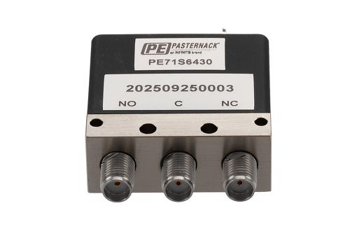 SPDT Electromechanical Relay Failsafe Switch, DC to 26.5 GHz, 90W, 24V, SMA