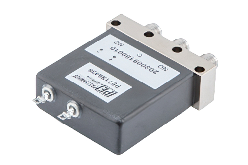 SPDT Electromechanical Relay Failsafe Switch, DC to 18 GHz, 90W, 12V, SMA