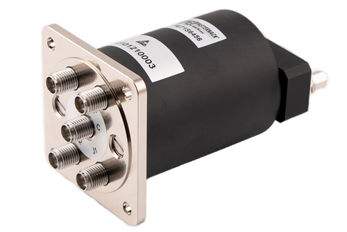 SP4T メカニカルリレー ノーマルオープン スイッチ, DC ～ 40 GHz, 最大 10W, 2M ライフサイクル, 12V, インジケータ, TTL, 抑制ダイオード, 2.92mm