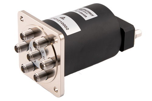 SP6T メカニカルリレー ノーマルオープン スイッチ, DC ～ 40 GHz, 最大 10W, 2M ライフサイクル, 12V, インジケータ, TTL, 抑制ダイオード, 2.92mm