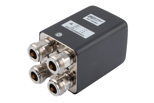 トランスファ メカニカルリレー フェールセーフ スイッチ, DC ～ 12 GHz, 最大 600W, 2M ライフサイクル, 12V, インジケータ, TTL, 抑制ダイオード, N