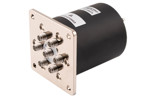 SP6T メカニカルリレー ノーマルオープン スイッチ, 終端, DC ～ 26.5 GHz, 90W, 5M ライフサイクル, 28V, インジケータ, TTL, 抑制ダイオード, SMA