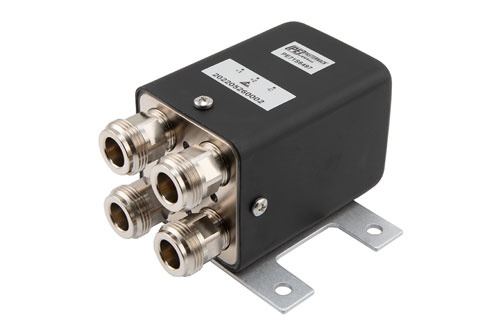 トランスファ メカニカルリレー ラッチング スイッチ, DC ～ 12.4 GHz, 160W, 28V, セルフカットオフ, N