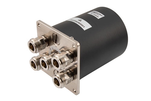 SP4T メカニカルリレー ノーマルオープン スイッチ, DC ～ 12.4 GHz, 50W, 12V, インジケータ, TTL, N