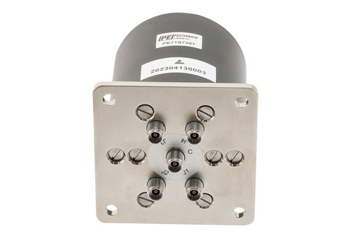 SP4T, Latching with Self Cut-Off, DC t0 43 GHz, 28VDC, 5W, Reset, Indicators, TTL, ダイオードs, 2.92mm, D-Sub