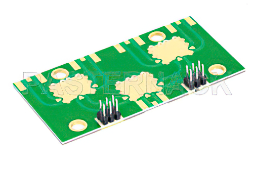 SP4T 電気機械式リレーラッチングスイッチ用PWB、DC 〜 3 GHz、最大 400 W、12 V、SMA