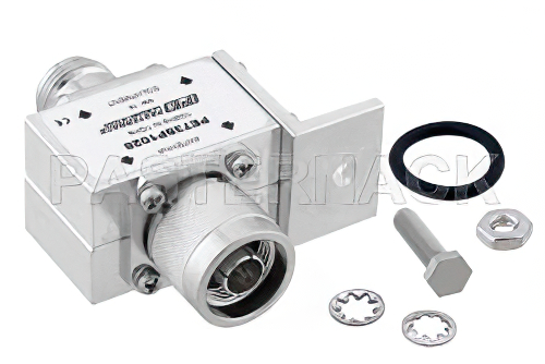 N型 M/F 入/出力 バルクヘッド 同軸 RF サージプロテクタ、10MHz - 1GHz、DC ブロック、1.5kW、IP非該当、3.5mJ、20kA、ブロックキャップ、気体管