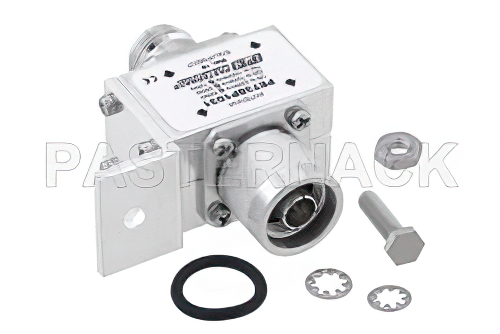 N型 M/F 入/出力 バルクヘッド 同軸 RF サージプロテクタ、125MHz - 1GHz、DC ブロック、500W、IP非該当、800uJ、50kA、ブロックキャップ、気体管