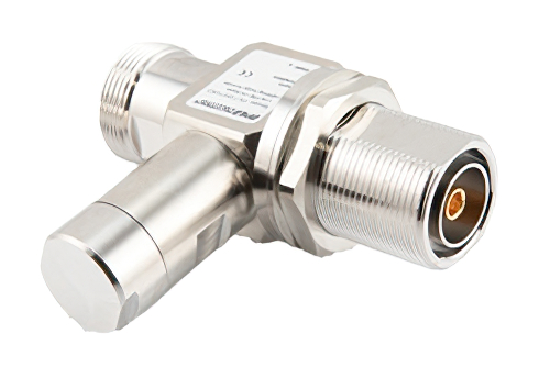 Quarter Wave Stub RF Surge Protector, Type 7/16 DIN F/F, Low PIM, 800 - 2,250MHz