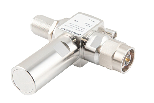Quarter Wave Stub RF Surge Protector, Type N M/F, Low PIM, 800 - 2,250MHz