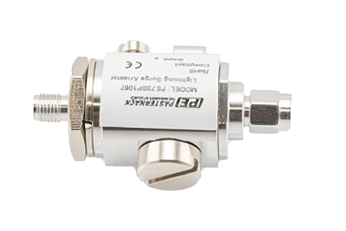 SMA F/M In/Out Bulkhead Coax RF Surge Protector, DC - 5.8GHz, 60 V Max., 10kA, Gas Discharge Tube, BiDirect