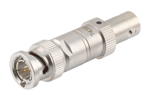 3dB 75 Ω 固定減衰器 BNC オス ～ BNC メス 4GHz 定格 2 W