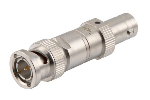 6dB 75 Ω 固定減衰器 BNC オス ～ BNC メス 4GHz 定格 2 W