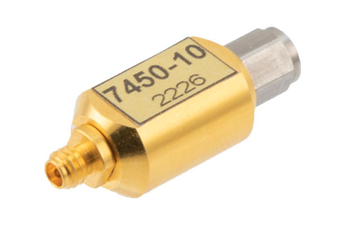 10 dB 固定減衰器, 1.0 mm オス ～  1.0 mm メス 最大 0.2 W, 最大 110 GHz