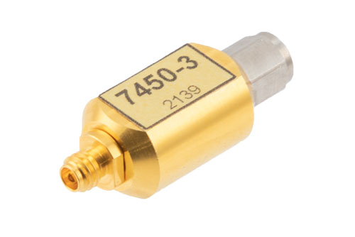 3 dB 固定減衰器, 1.0 mm オス ～  1.0 mm メス 最大 0.2 W, 最大 110 GHz