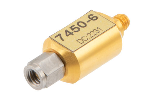 6 dB 固定減衰器, 1.0 mm オス ～  1.0 mm メス 最大 0.2 W, 最大 110 GHz