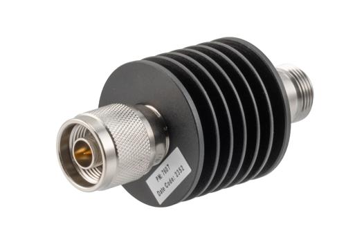 RF ATT ～18G 6dB 10W  HRS製 / 型名701 減衰器 3dB RF 固定減衰器 10W, DC ～ 18GHz, N-型 オス ～ メス