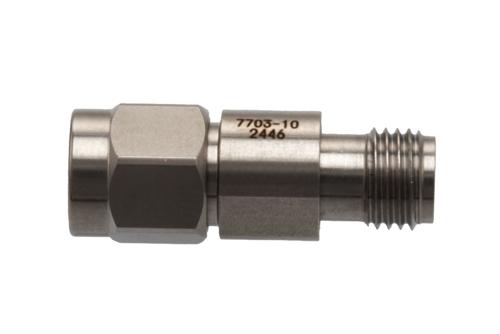 10 dB 固定減衰器, 極低温, 2.92mm オス ～ 2.92mm メス パシベート ステンレス鋼本体, 定格 1 W, DC ～ 40 GHz