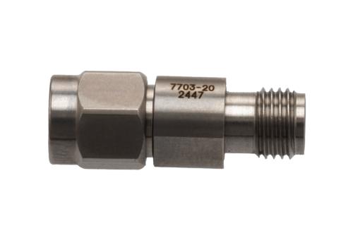 20 dB 固定減衰器, 極低温, 2.92mm オス ～ 2.92mm メス パシベート ステンレス鋼本体, 定格 1 W, DC ～ 40 GHz