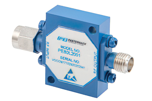 SMA ハイパワー リミッタ、200 W ピークパワー、100 ns リカバリタイム、14 dBm フラットリーク、2 GHz 〜 18 GHz