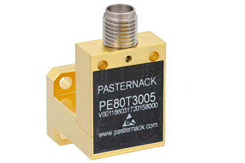 ゼロバイアス Ka バンド 導波管 ディテクタ、WR-28、ネガティブビデオ出力、26.5 GHz 〜 40 GHz、UG-599/U 方形 フランジ