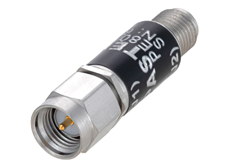 トンネルダイオード ゼロバイアスディテクタ、SMA、5 nsec パルス立上時間、ネガティブビデオ出力、+17 dBm max Pin、6 GHz 〜 18 GHz