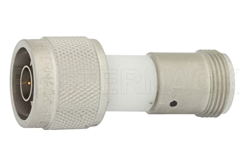 50 Ω D.C.ブロック NプラグからNジャック; 10 MHz - 18 GHz