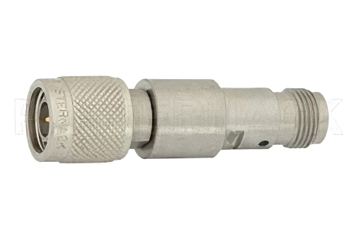 50 Ω D.C.ブロック TNCプラグからTNCジャック; 10 MHz - 18 GHz