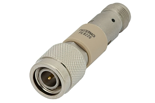 50 Ω D.C.ブロック TNCプラグからTNCジャック; 10 MHz - 18 GHz