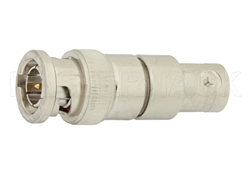 75 Ω D.C.ブロック 75 Ω BNCプラグから75 Ω BNCジャック; 100 MHz - 4 GHz