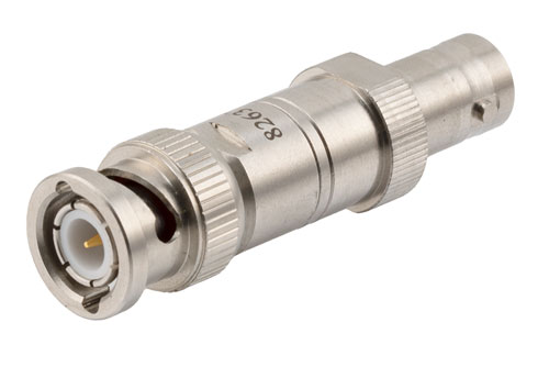 50 Ω BNC オス ～ BNC メス DC ブロック, 内部,  10MHz ～ 4GHz 定格 200 V, ステンレス鋼